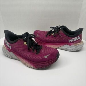 Hoka One One Arahi 5 Women’s Running Shoes 9.5B Pink Stability Support